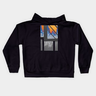 Blue Cityscape night Kids Hoodie